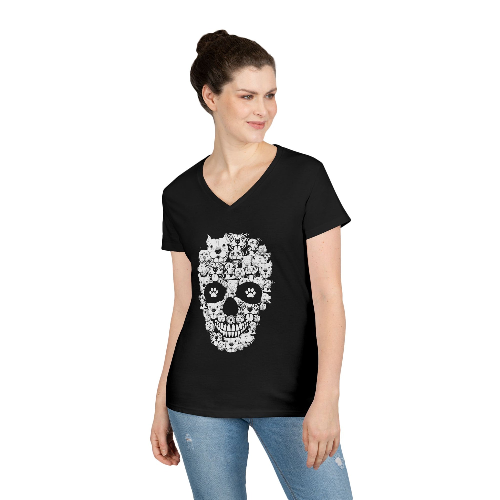 PitBull Skull™ V-Neck Tee