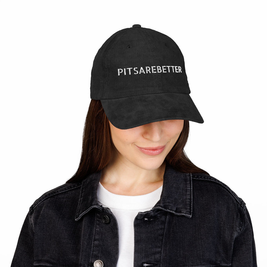 Pitsarebetter™ Vintage Corduroy Cap (Embroidery)