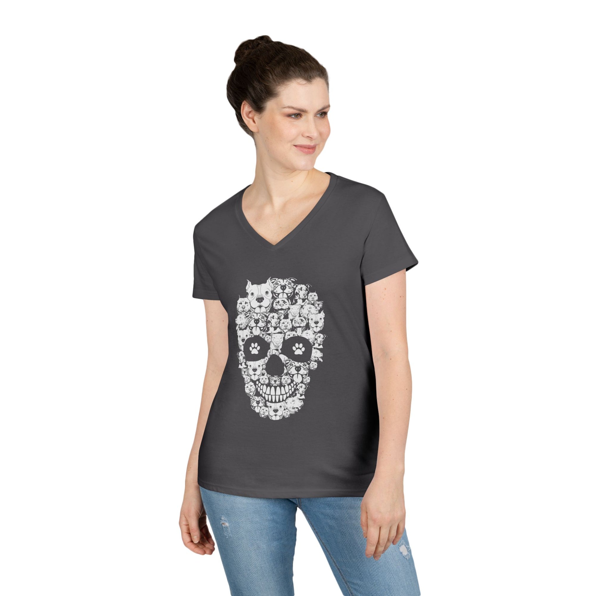 PitBull Skull™ V-Neck Tee