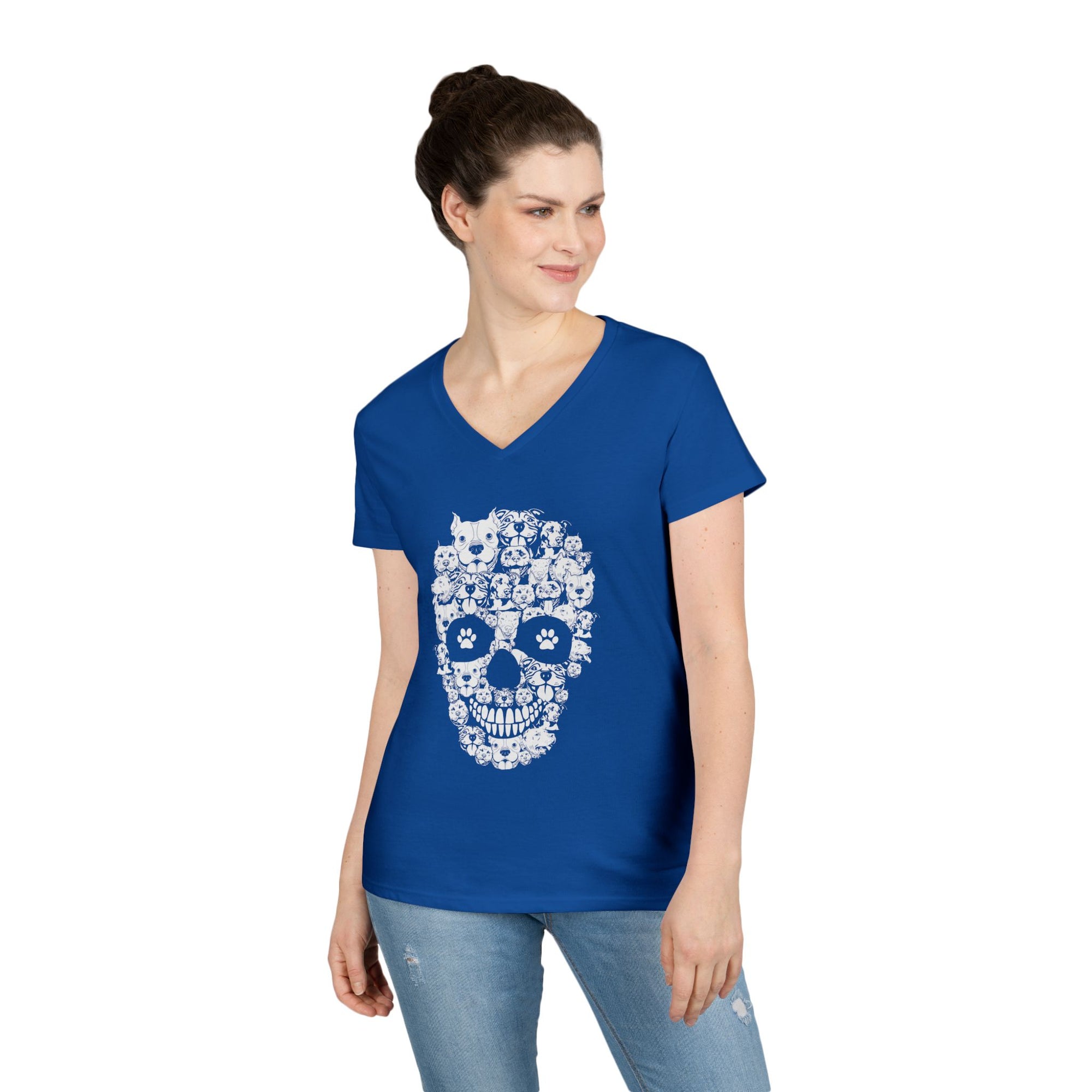 PitBull Skull™ V-Neck Tee