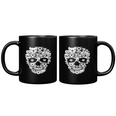 Pitbull skull coffee mug