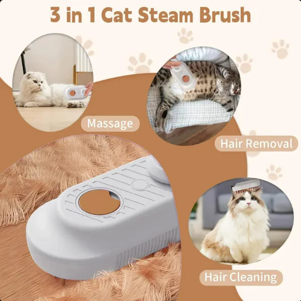 PawfectCare™ 3-in-1 Steam Brush