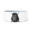 Space pittie dog bowl
